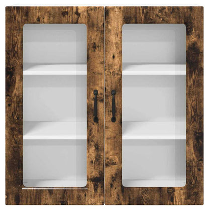 Kitchen Wall Cabinet Smoked Oak 80 x 31 x 80 cm Engineered Wood