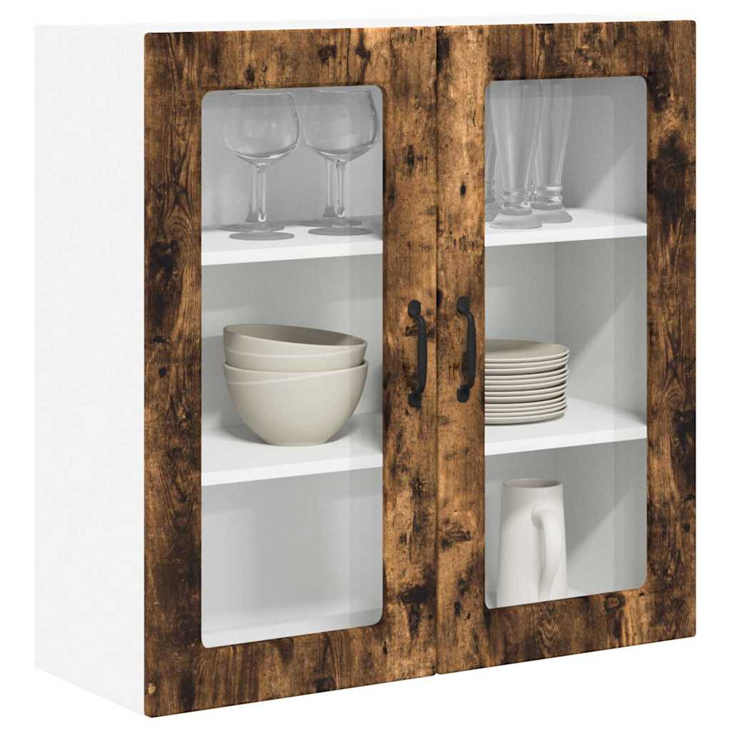 Kitchen Wall Cabinet Smoked Oak 80 x 31 x 80 cm Engineered Wood