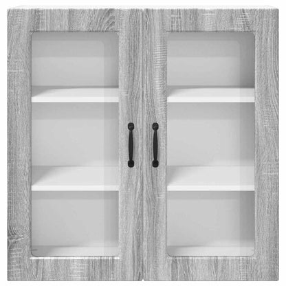 Kitchen Wall Cabinet with Shelf Grey Sonoma 80 x 31 x 80 cm