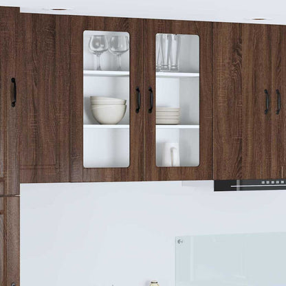 Kitchen Wall Cabinet Brown Oak 80 x 31 x 80 cm Engineered Wood