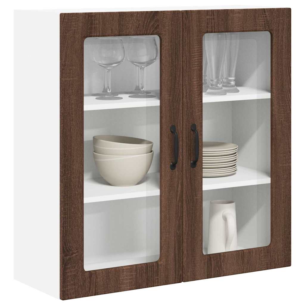 Kitchen Wall Cabinet Brown Oak 80 x 31 x 80 cm Engineered Wood