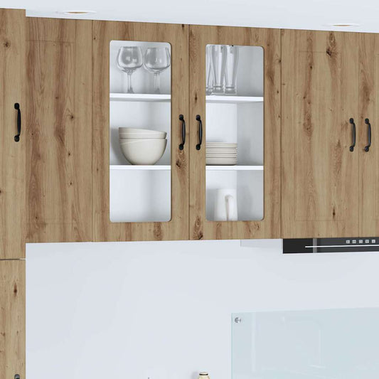 Kitchen Wall Cabinet with Shelf Artisan Oak 80 x 31 x 80 cm