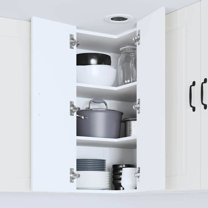 Kitchen Wall Cabinet White 57 x 57 x 80 cm Engineered Wood