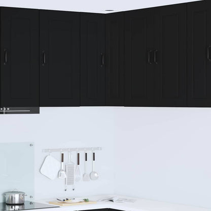 Kitchen Wall Cabinet Black 57 x 57 x 80 cm Engineered Wood