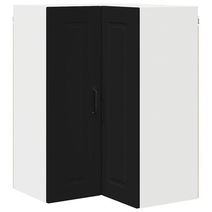 Kitchen Wall Cabinet Black 57 x 57 x 80 cm Engineered Wood
