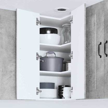 Kitchen Wall Cabinet with Shelf Concrete Grey 57 x 57 x 80 cm