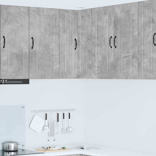 Kitchen Wall Cabinet with Shelf Concrete Grey 57 x 57 x 80 cm