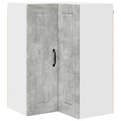Kitchen Wall Cabinet with Shelf Concrete Grey 57 x 57 x 80 cm