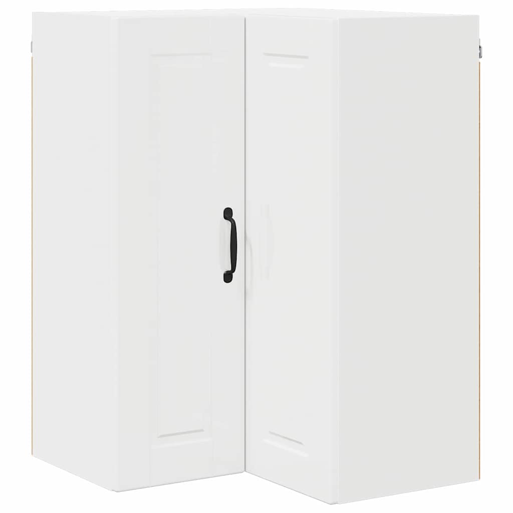 Kitchen Wall Cabinet with Door High Gloss White 57 x 57 x 80 cm