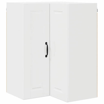 Kitchen Wall Cabinet with Door High Gloss White 57 x 57 x 80 cm