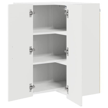 Kitchen Wall Cabinet with Door High Gloss White 57 x 57 x 80 cm