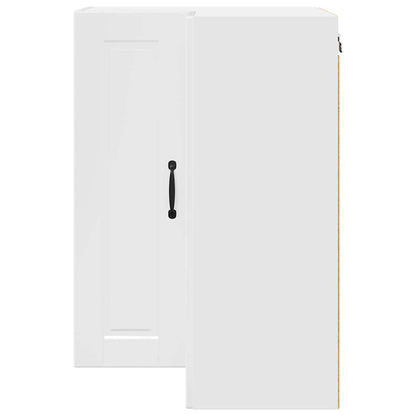 Kitchen Wall Cabinet with Door High Gloss White 57 x 57 x 80 cm