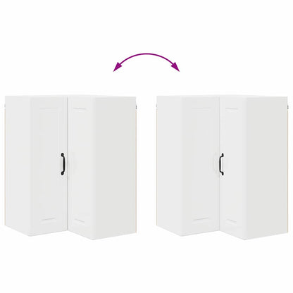 Kitchen Wall Cabinet with Door High Gloss White 57 x 57 x 80 cm