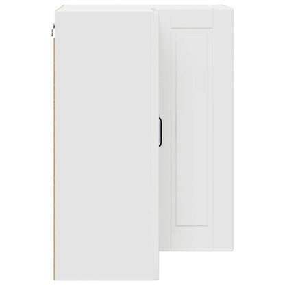 Kitchen Wall Cabinet with Door High Gloss White 57 x 57 x 80 cm