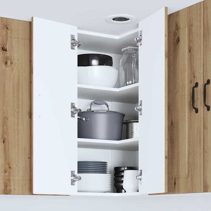 Kitchen Wall Cabinet with Shelf Artisan Oak 57 x 57 x 80 cm