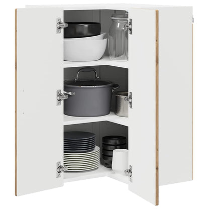 Kitchen Wall Cabinet with Shelf Artisan Oak 57 x 57 x 80 cm