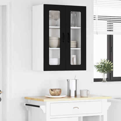 Kitchen Wall Cabinet Black 60 x 31 x 80 cm Engineered Wood