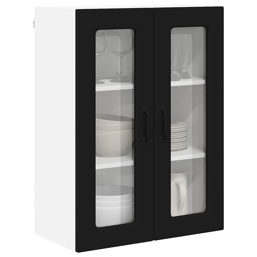 Kitchen Wall Cabinet Black 60 x 31 x 80 cm Engineered Wood