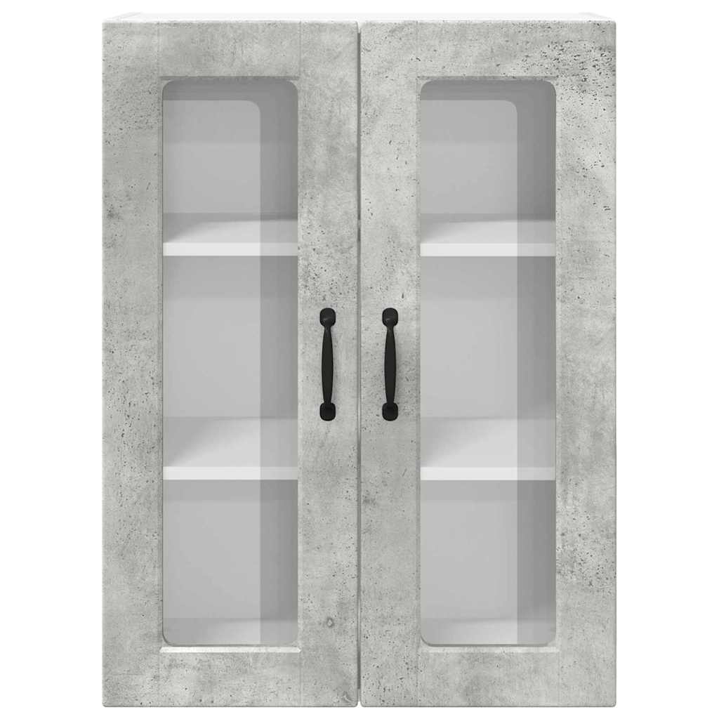 Kitchen Wall Cabinet with Shelf Concrete Grey 60 x 31 x 80 cm