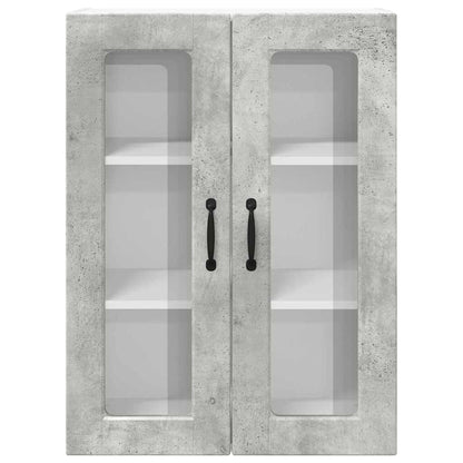 Kitchen Wall Cabinet with Shelf Concrete Grey 60 x 31 x 80 cm
