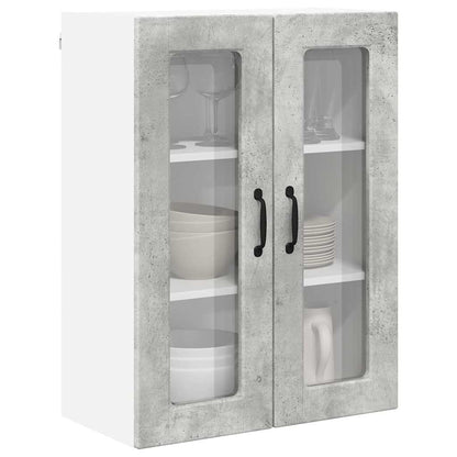 Kitchen Wall Cabinet with Shelf Concrete Grey 60 x 31 x 80 cm