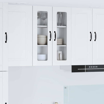 Kitchen Wall Cabinet with Door High Gloss White 60 x 31 x 80 cm