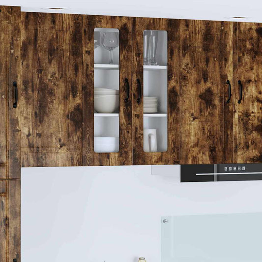 Kitchen Wall Cabinet Smoked Oak 60 x 31 x 80 cm Engineered Wood
