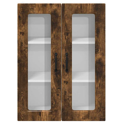 Kitchen Wall Cabinet Smoked Oak 60 x 31 x 80 cm Engineered Wood