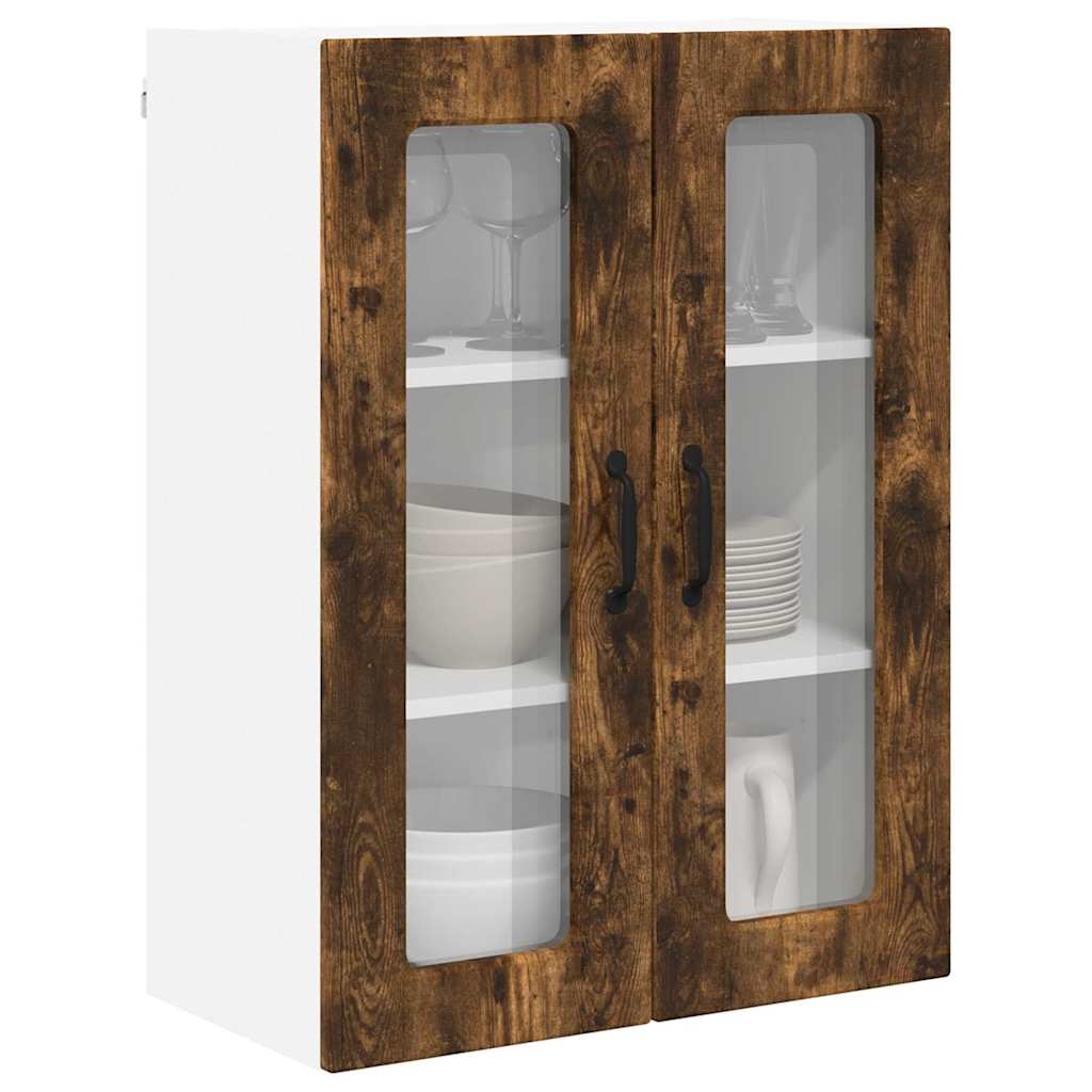 Kitchen Wall Cabinet Smoked Oak 60 x 31 x 80 cm Engineered Wood