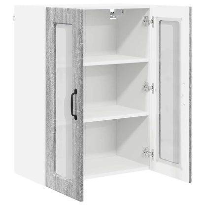 Kitchen Wall Cabinet with Shelf Grey Sonoma 60 x 31 x 80 cm