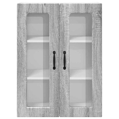 Kitchen Wall Cabinet with Shelf Grey Sonoma 60 x 31 x 80 cm