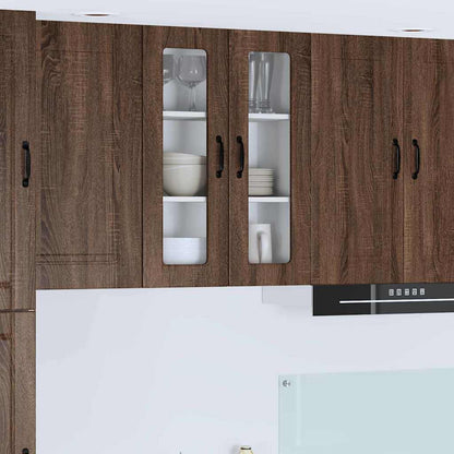 Kitchen Wall Cabinet Brown Oak 60 x 31 x 80 cm Engineered Wood