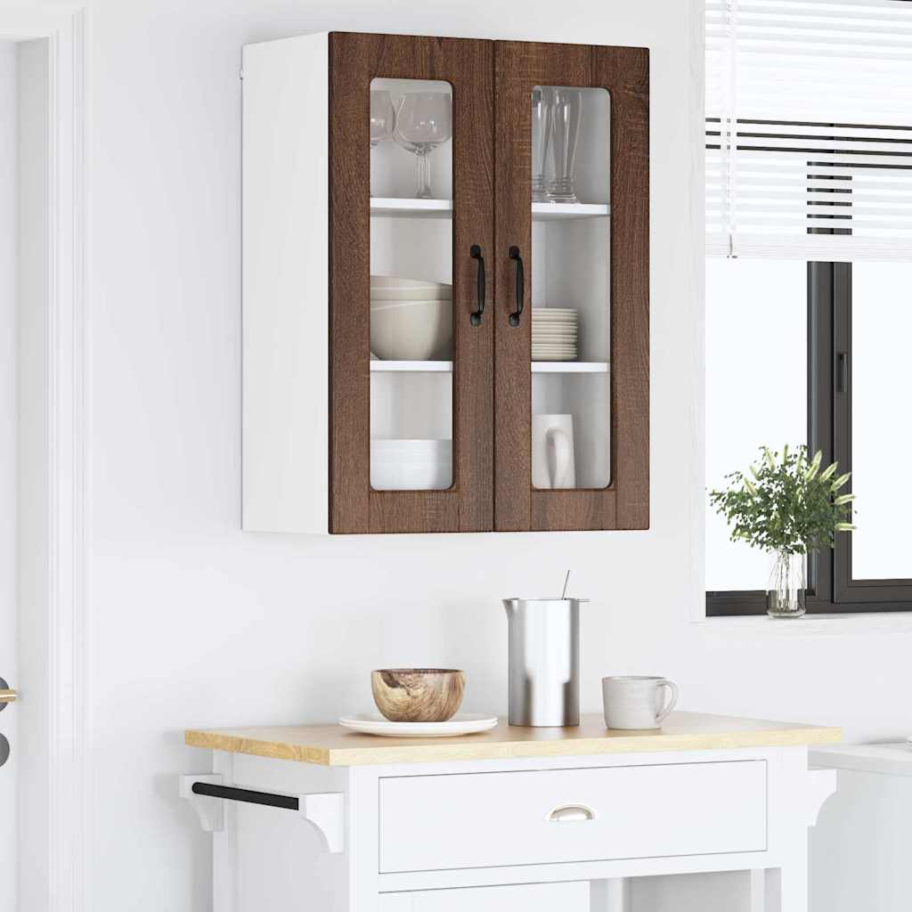 Kitchen Wall Cabinet Brown Oak 60 x 31 x 80 cm Engineered Wood