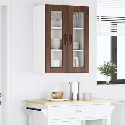 Kitchen Wall Cabinet Brown Oak 60 x 31 x 80 cm Engineered Wood