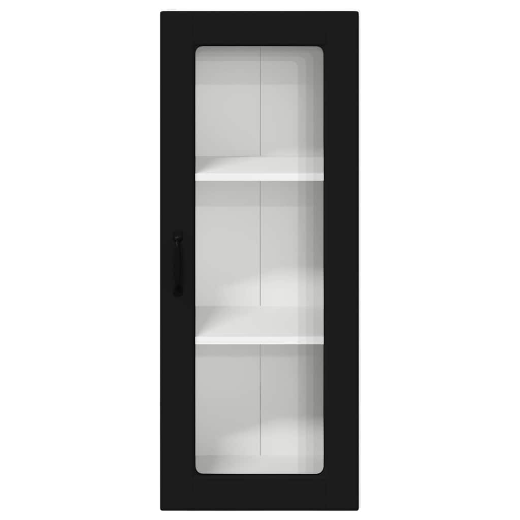 Kitchen Wall Cabinet Black 40 x 31 x 100 cm Engineered Wood