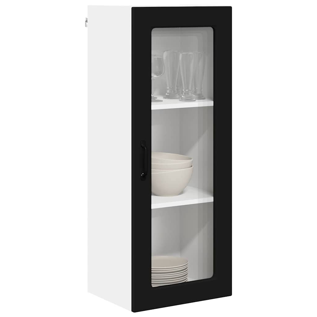 Kitchen Wall Cabinet Black 40 x 31 x 100 cm Engineered Wood