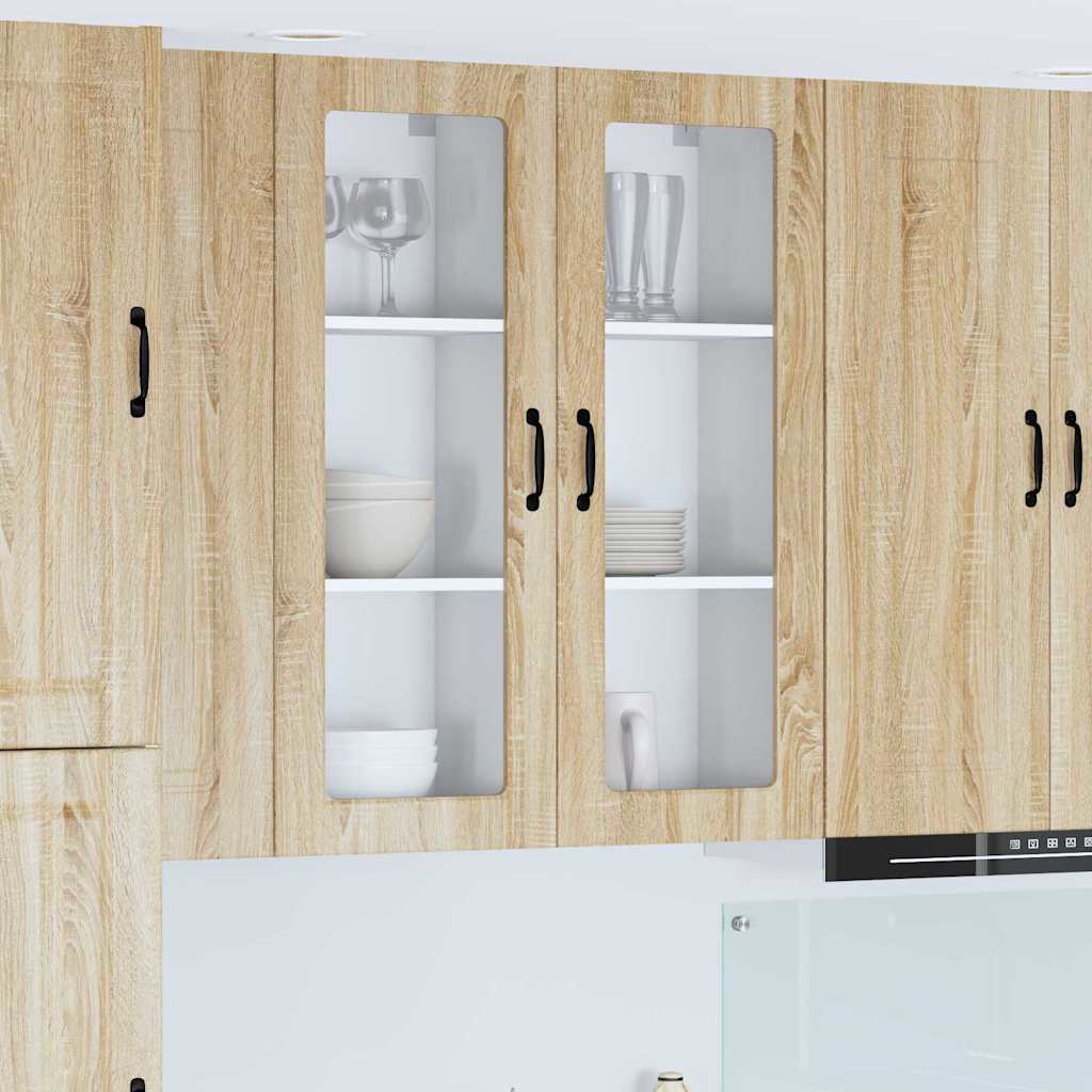Kitchen Wall Cabinet with Shelf Sonoma Oak 40 x 31 x 100 cm