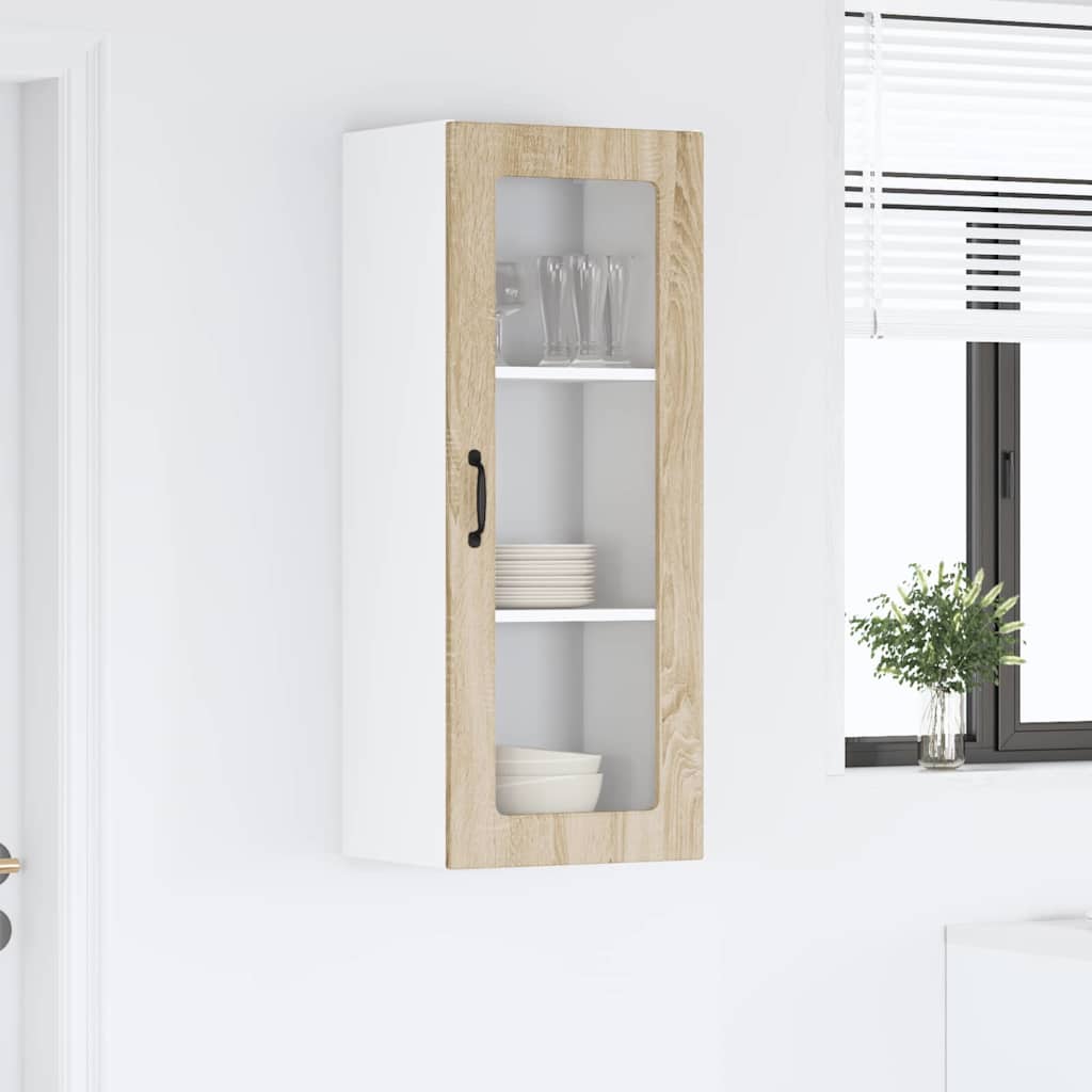 Kitchen Wall Cabinet with Shelf Sonoma Oak 40 x 31 x 100 cm