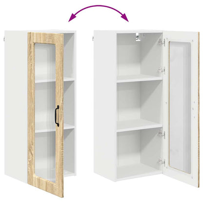 Kitchen Wall Cabinet with Shelf Sonoma Oak 40 x 31 x 100 cm