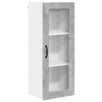 Kitchen Wall Cabinet with Shelf Concrete Grey 40 x 31 x 100 cm