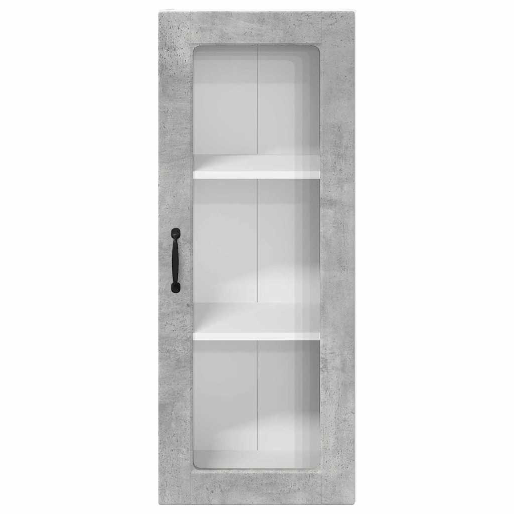 Kitchen Wall Cabinet with Shelf Concrete Grey 40 x 31 x 100 cm