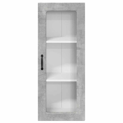 Kitchen Wall Cabinet with Shelf Concrete Grey 40 x 31 x 100 cm