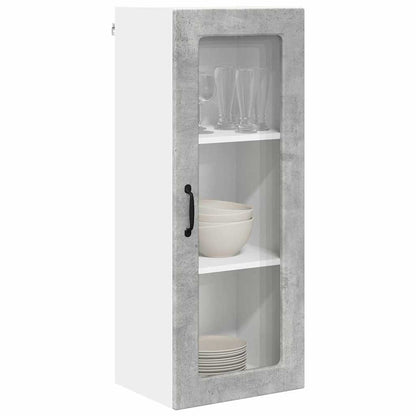 Kitchen Wall Cabinet with Shelf Concrete Grey 40 x 31 x 100 cm