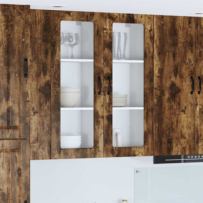 Kitchen Wall Cabinet with Shelf Smoked Oak 40 x 31 x 100 cm