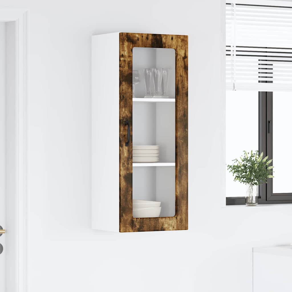 Kitchen Wall Cabinet with Shelf Smoked Oak 40 x 31 x 100 cm