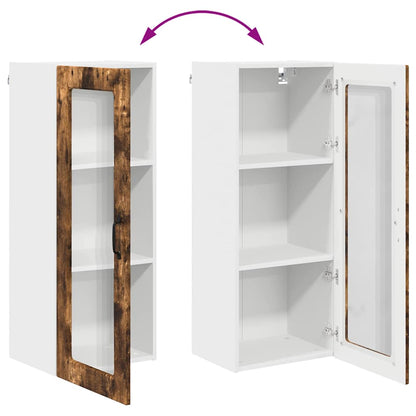 Kitchen Wall Cabinet with Shelf Smoked Oak 40 x 31 x 100 cm