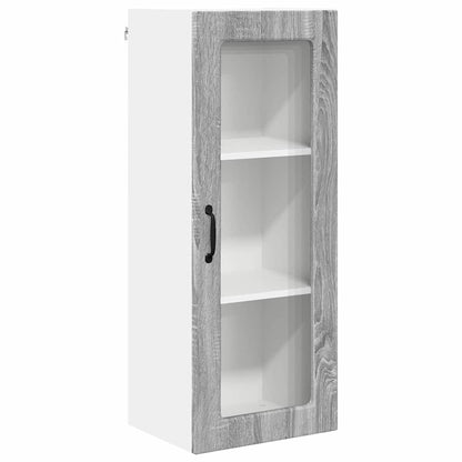 Kitchen Wall Cabinet with Shelf Grey Sonoma 40 x 31 x 100 cm