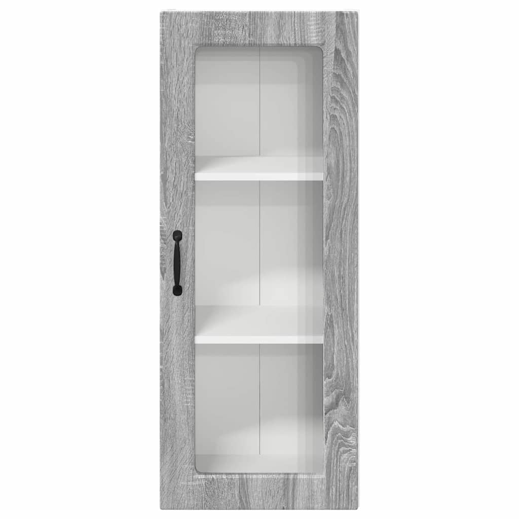 Kitchen Wall Cabinet with Shelf Grey Sonoma 40 x 31 x 100 cm