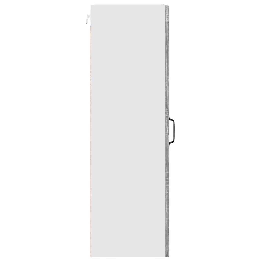 Kitchen Wall Cabinet with Shelf Grey Sonoma 40 x 31 x 100 cm