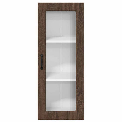 Kitchen Wall Cabinet Brown Oak 40 x 31 x 100 cm Engineered Wood